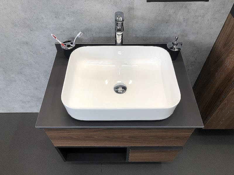 Тумба с раковиной Comforty Штутгарт 75 00-00001884 подвесная Дуб темно-коричневый Черная столешница, купить, цена, заказать, магазин, доставка, скидка, промокод, купить, цена, заказать, магазин, доставка, скидка, промокод