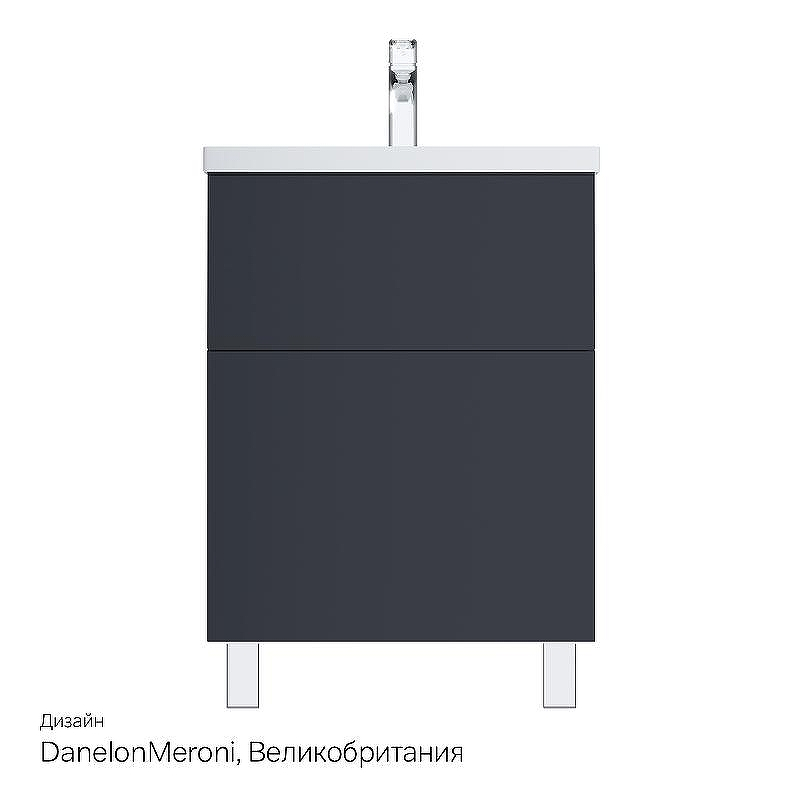 Тумба под раковину AM.PM Gem 60 M90FSX06022GM32 Графит матовый, купить, цена, заказать, магазин, доставка, скидка, промокод, купить, цена, заказать, магазин, доставка, скидка, промокод