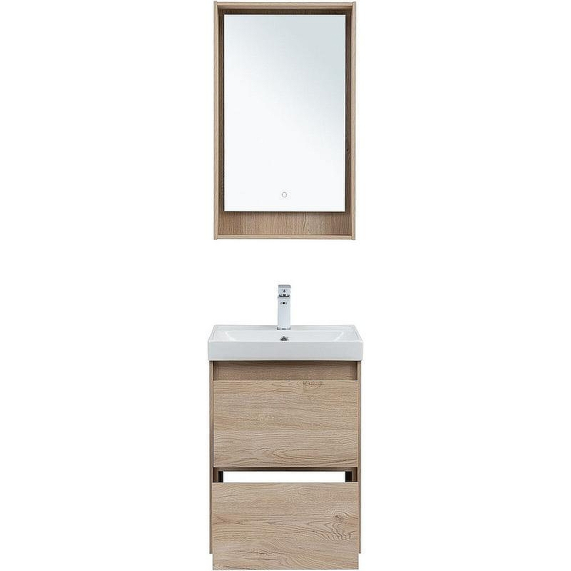 Тумба под раковину Aquanet Милан 50 336381 подвесная Дуб светлый, купить, цена, заказать, магазин, доставка, скидка, промокод, купить, цена, заказать, магазин, доставка, скидка, промокод