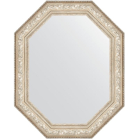 Зеркало Evoform Polygon 80х65 BY 7254 в багетной раме - Виньетка серебро 109, купить, цена, заказать, магазин, доставка, скидка, промокод, купить, цена, заказать, магазин, доставка, скидка, промокод