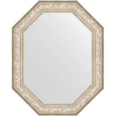 Зеркало Evoform Polygon 80х65 BY 7254 в багетной раме - Виньетка серебро 109