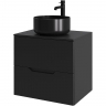Тумба с раковиной Orange Line 60 Li-60TubMDF+B07-345B подвесная Черная матовая, купить, цена, заказать, магазин, доставка, скидка, промокод, купить, цена, заказать, магазин, доставка, скидка, промокод