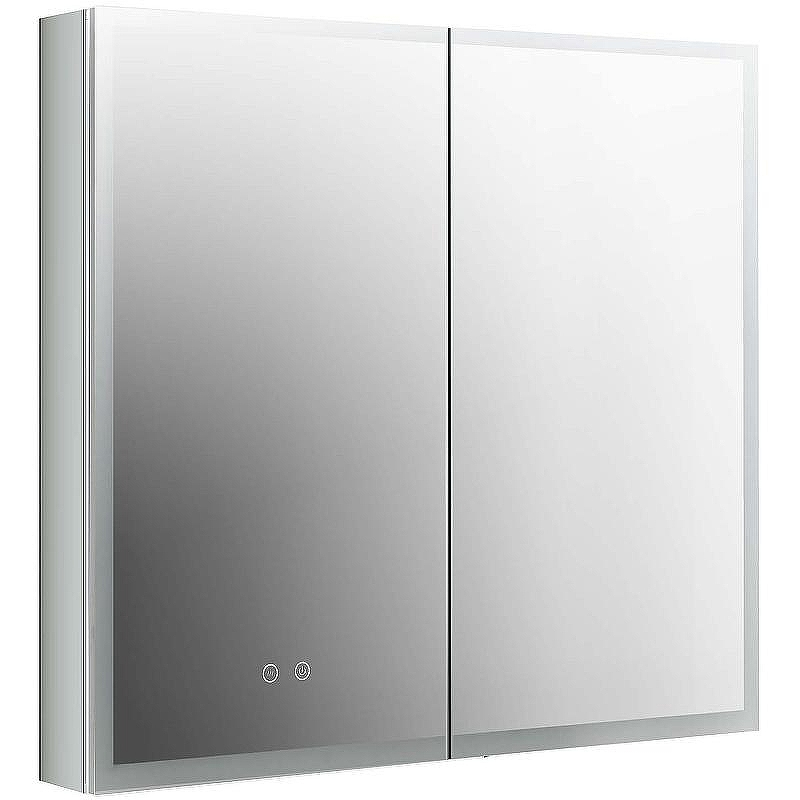 Зеркальный шкаф Aquatek 80 AQ7803B-MLC с подсветкой Хром, купить, цена, заказать, магазин, доставка, скидка, промокод, купить, цена, заказать, магазин, доставка, скидка, промокод