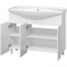 Тумба с раковиной Misty Чегет 105 УТ000013354 Белая глянцевая, купить, цена, заказать, магазин, доставка, скидка, промокод, купить, цена, заказать, магазин, доставка, скидка, промокод
