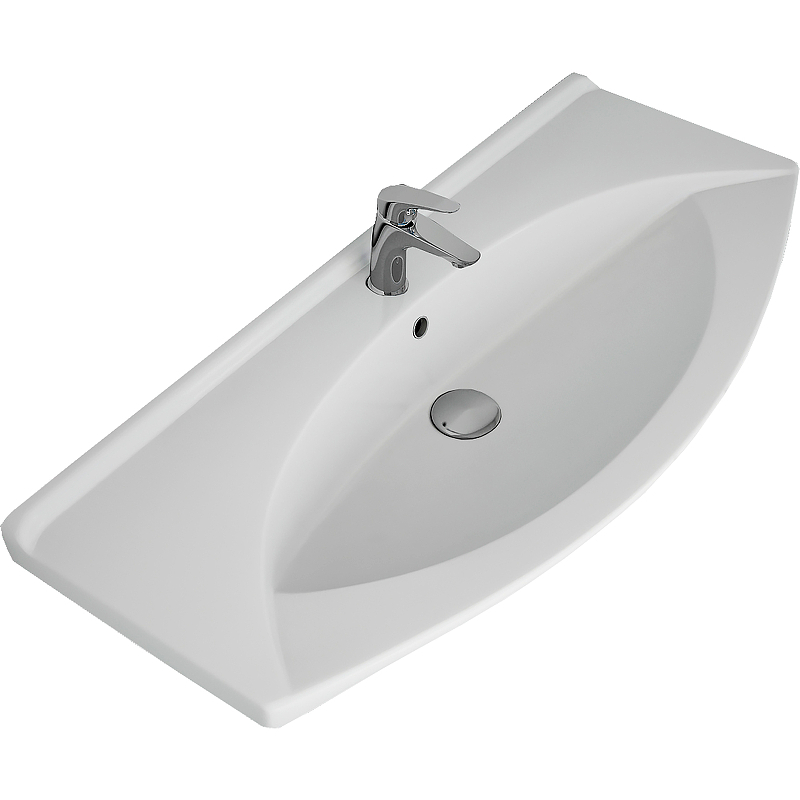 Тумба с раковиной Misty Чегет 105 УТ000013354 Белая глянцевая, купить, цена, заказать, магазин, доставка, скидка, промокод, купить, цена, заказать, магазин, доставка, скидка, промокод