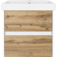 Тумба с раковиной Misty Адриана 55 УТ000010339 подвесная Дуб Вотан Белый, купить, цена, заказать, магазин, доставка, скидка, промокод, купить, цена, заказать, магазин, доставка, скидка, промокод