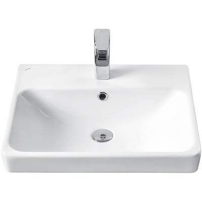 Тумба с раковиной Misty Адриана 55 УТ000010339 подвесная Дуб Вотан Белый