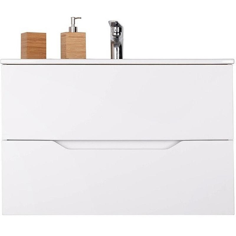 Тумба с раковиной Orange Line 80 Li-80Tuw+Ra подвесная Белая матовая, купить, цена, заказать, магазин, доставка, скидка, промокод, купить, цена, заказать, магазин, доставка, скидка, промокод