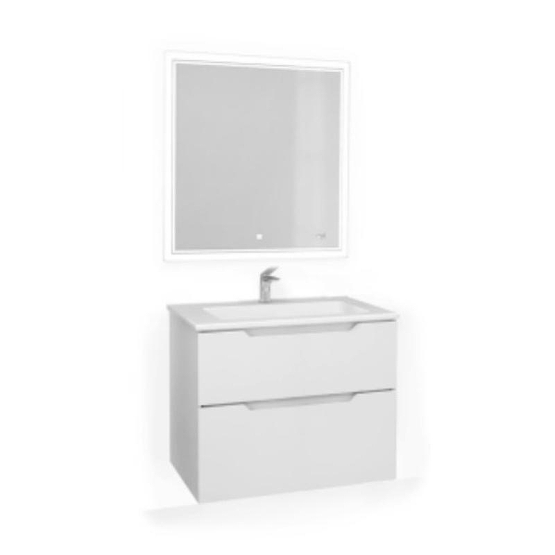 Зеркало Jorno Slide 80 Sli.02.77/W с подсветкой с сенсорным выключателем и часами, купить, цена, заказать, магазин, доставка, скидка, промокод, купить, цена, заказать, магазин, доставка, скидка, промокод