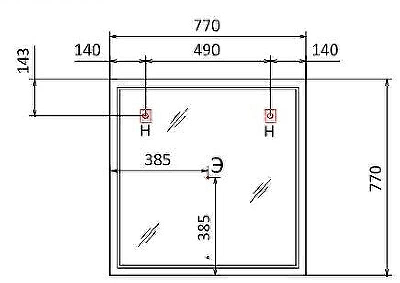 Зеркало Jorno Slide 80 Sli.02.77/W с подсветкой с сенсорным выключателем и часами, купить, цена, заказать, магазин, доставка, скидка, промокод, купить, цена, заказать, магазин, доставка, скидка, промокод