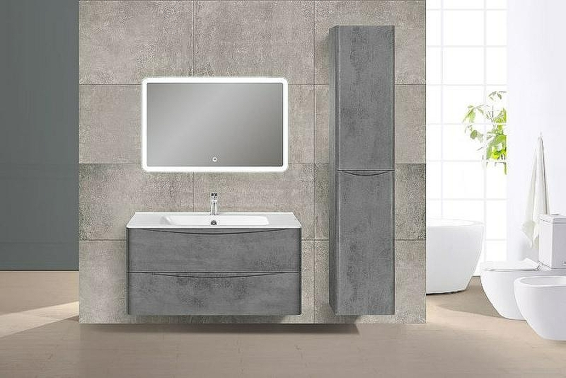 Тумба под раковину Vincea Paola 100 VMC-2P100BT подвесная Beton, купить, цена, заказать, магазин, доставка, скидка, промокод, купить, цена, заказать, магазин, доставка, скидка, промокод