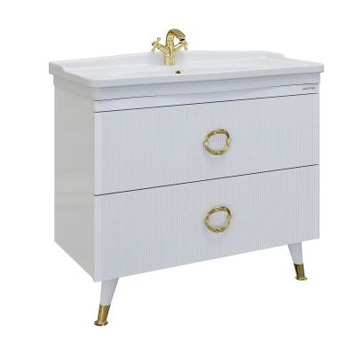 Тумба под раковину Grossman Атрио 105 1010501 цвет Белый глянцевый