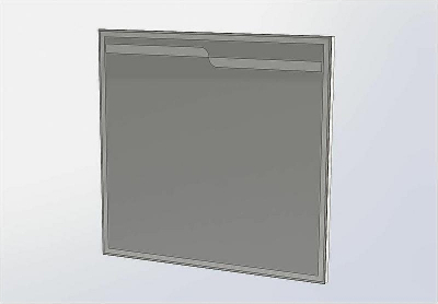 Зеркало Aquanet Модена 100 198490 с подсветкой Белое