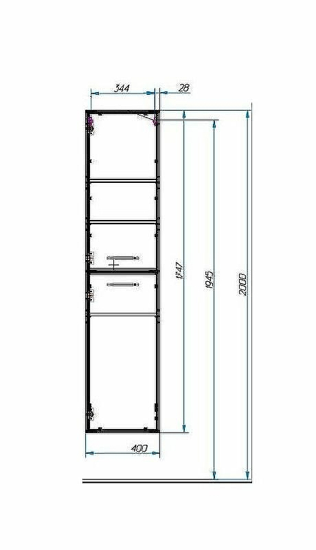 Шкаф пенал Эстет Vegas 40 R ФР-00003494 подвесной Белый, купить, цена, заказать, магазин, доставка, скидка, промокод, купить, цена, заказать, магазин, доставка, скидка, промокод