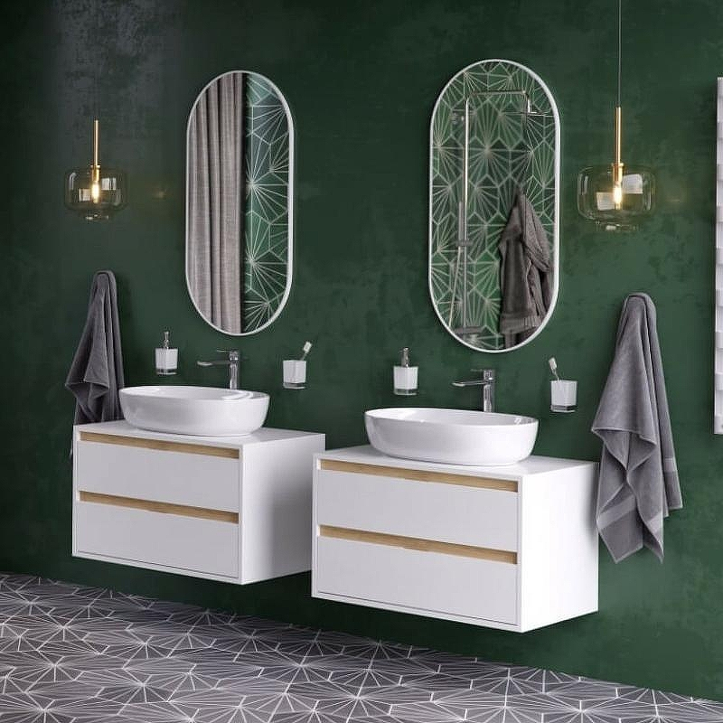 Зеркало Excellent Revia 50 DOEX.RE100.050.WH Белое матовое, купить, цена, заказать, магазин, доставка, скидка, промокод, купить, цена, заказать, магазин, доставка, скидка, промокод