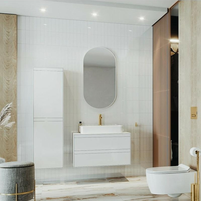 Зеркало Excellent Revia 50 DOEX.RE100.050.WH Белое матовое, купить, цена, заказать, магазин, доставка, скидка, промокод, купить, цена, заказать, магазин, доставка, скидка, промокод