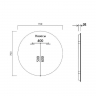 Зеркало Vincea 70 VLM-3DE700-2 с подсветкой c сенсорным выключателем, диммером и антизапотеванием, купить, цена, заказать, магазин, доставка, скидка, промокод, купить, цена, заказать, магазин, доставка, скидка, промокод