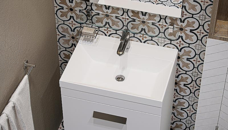 Тумба под раковину Velvex Orlando 60 tn.ORL.CLA.60.2Y Белая матовая, купить, цена, заказать, магазин, доставка, скидка, промокод, купить, цена, заказать, магазин, доставка, скидка, промокод