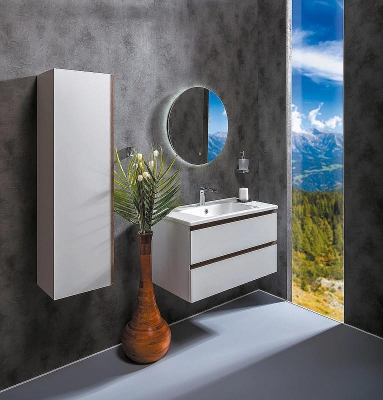 Шкаф пенал Boheme Armadi Art Capolda 35 849-120-WW подвесной Белый Дерево