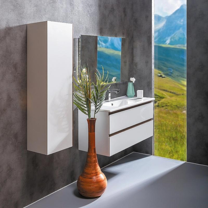 Шкаф пенал Boheme Armadi Art Capolda 35 849-120-WW подвесной Белый Дерево, купить, цена, заказать, магазин, доставка, скидка, промокод, купить, цена, заказать, магазин, доставка, скидка, промокод