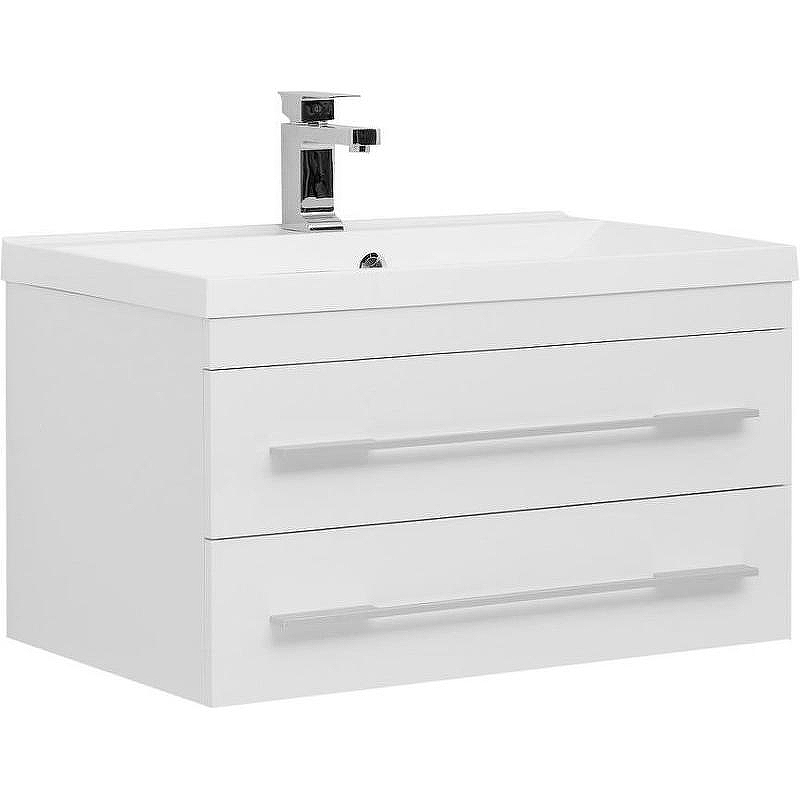 Тумба с раковиной Aquanet Нота 75 287707 подвесная Белая, купить, цена, заказать, магазин, доставка, скидка, промокод, купить, цена, заказать, магазин, доставка, скидка, промокод