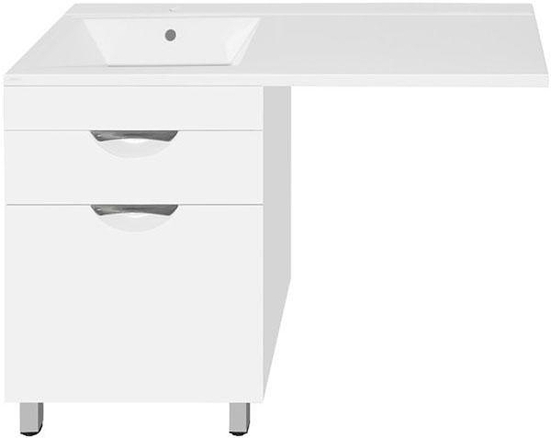 Тумба под раковину Style Line Жасмин 120 с 1 ящиком Белая, купить, цена, заказать, магазин, доставка, скидка, промокод, купить, цена, заказать, магазин, доставка, скидка, промокод