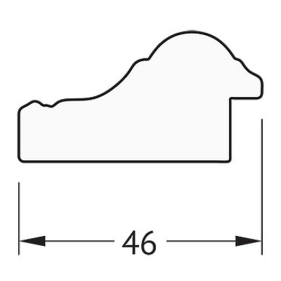 Зеркало Evoform Definite 142х52 BY 1067 в багетной раме - Бусы золотые 46