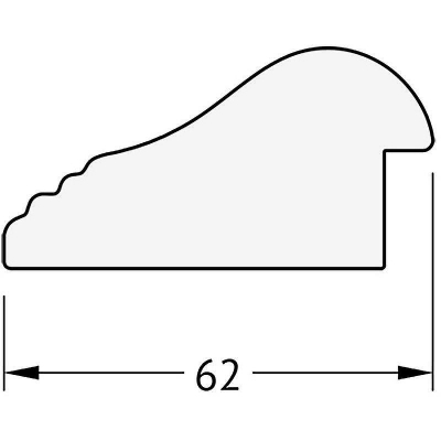 Зеркало Evoform Exclusive 141х56 BY 1164 с фацетом в багетной раме - Палисандр 62