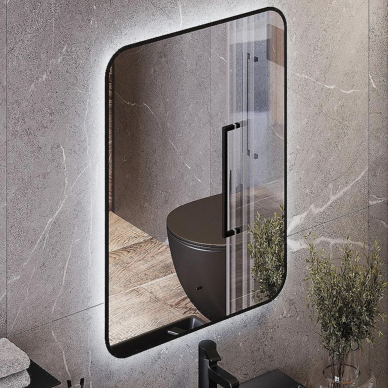 Зеркало Bond Loft 60x80 M35ZE-6080 с подсветкой Черное глянцевое с бесконтактным выключателем, купить, цена, заказать, магазин, доставка, скидка, промокод, купить, цена, заказать, магазин, доставка, скидка, промокод