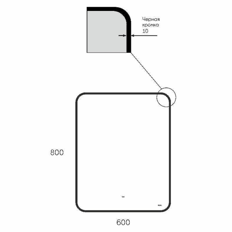 Зеркало Bond Loft 60x80 M35ZE-6080 с подсветкой Черное глянцевое с бесконтактным выключателем, купить, цена, заказать, магазин, доставка, скидка, промокод, купить, цена, заказать, магазин, доставка, скидка, промокод