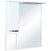 Зеркало со шкафом Bellezza Балтика 90 4618915002017 с подсветкой L Белое, купить, цена, заказать, магазин, доставка, скидка, промокод, купить, цена, заказать, магазин, доставка, скидка, промокод