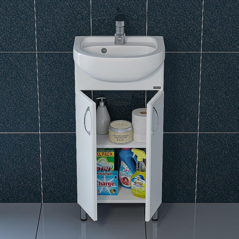 Тумба под раковину СанТа Сити 40 101203 Белый, купить, цена, заказать, магазин, доставка, скидка, промокод, купить, цена, заказать, магазин, доставка, скидка, промокод