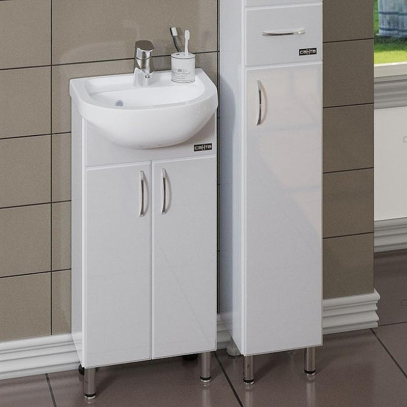 Тумба под раковину СанТа Сити 40 101203 Белый, купить, цена, заказать, магазин, доставка, скидка, промокод, купить, цена, заказать, магазин, доставка, скидка, промокод