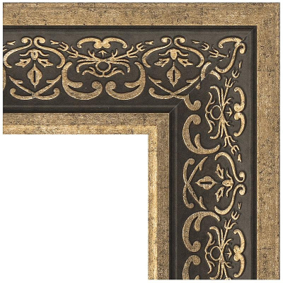 Зеркало Evoform Definite 83х63 BY 3064 в багетной раме - Вензель серебряный 101