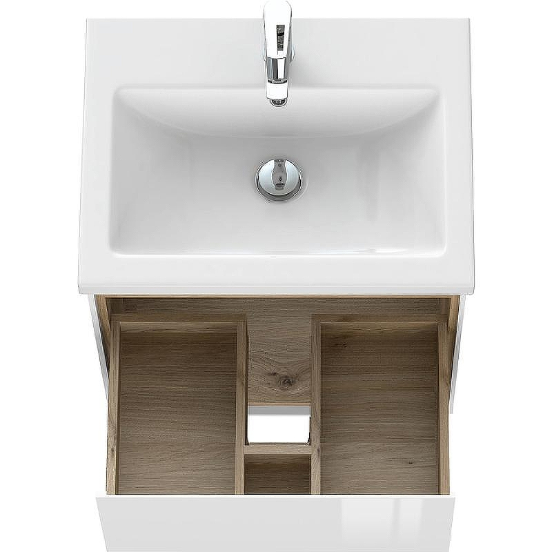 Тумба под раковину Cersanit Louna 60 64070 подвесная Белая, купить, цена, заказать, магазин, доставка, скидка, промокод, купить, цена, заказать, магазин, доставка, скидка, промокод