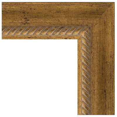 Зеркало Evoform Exclusive-G 123х53 BY 4047 с гравировкой в багетной раме - Состаренная бронза с плетением 70