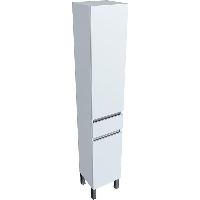 Шкаф пенал SanVit Кубэ-3 К 32 pkube3w с бельевой корзиной Белый глянцевый, купить, цена, заказать, магазин, доставка, скидка, промокод, купить, цена, заказать, магазин, доставка, скидка, промокод