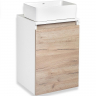 Тумба под раковину Runo Бари 40 00-00001372 подвесная Крафт дуб Белая, купить, цена, заказать, магазин, доставка, скидка, промокод, купить, цена, заказать, магазин, доставка, скидка, промокод