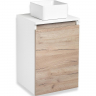Тумба под раковину Runo Бари 40 00-00001372 подвесная Крафт дуб Белая, купить, цена, заказать, магазин, доставка, скидка, промокод, купить, цена, заказать, магазин, доставка, скидка, промокод