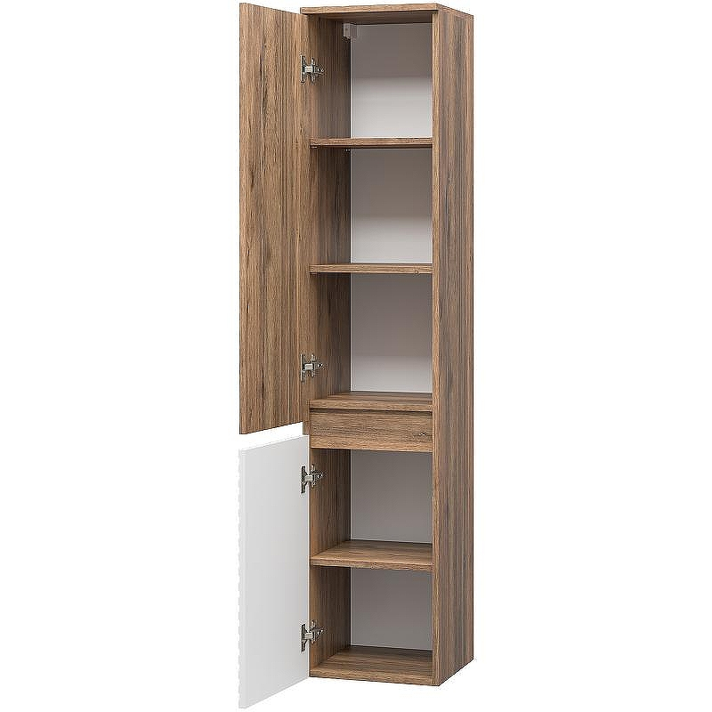 Шкаф пенал Brevita Dakota 35 L DAK-050350-19/01Л Белый матовый Дуб Галифакс олово, купить, цена, заказать, магазин, доставка, скидка, промокод, купить, цена, заказать, магазин, доставка, скидка, промокод