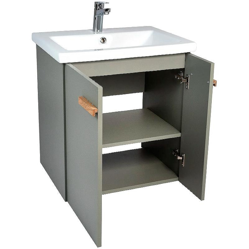 Тумба под раковину VIANT Мюнхен 80 VMUN80COH-T2STP подвесная Хаки, купить, цена, заказать, магазин, доставка, скидка, промокод, купить, цена, заказать, магазин, доставка, скидка, промокод