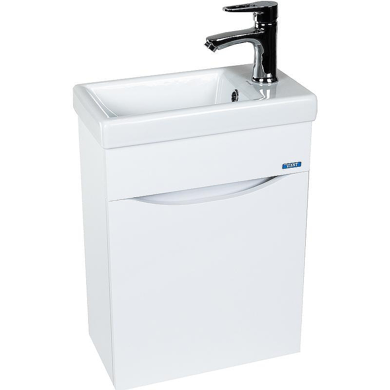 Тумба под раковину VIANT Рим 40 VRIM40CO-T1STP подвесная Белая, купить, цена, заказать, магазин, доставка, скидка, промокод, купить, цена, заказать, магазин, доставка, скидка, промокод