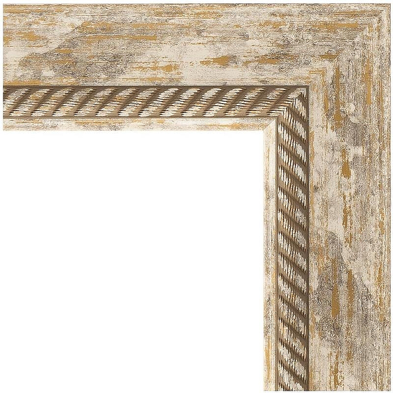 Зеркало Evoform Exclusive Floor 198х108 BY 6144 с фацетом в багетной раме - Прованс с плетением 70, купить, цена, заказать, магазин, доставка, скидка, промокод, купить, цена, заказать, магазин, доставка, скидка, промокод