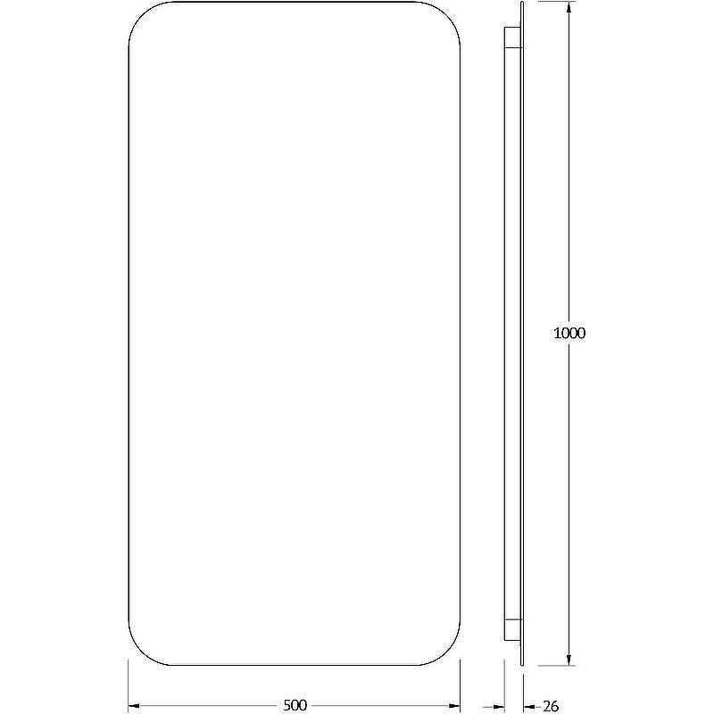 Зеркало Defesto Opti 50x100 DF 2805S с подсветкой 28W-4500К/Сенсорный выключатель/Нейтральный белый свет, купить, цена, заказать, магазин, доставка, скидка, промокод, купить, цена, заказать, магазин, доставка, скидка, промокод