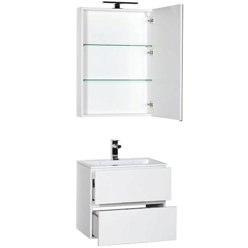 Комплект мебели для ванной Aquanet Алвита 60 184619 подвесной Белый, купить, цена, заказать, магазин, доставка, скидка, промокод, купить, цена, заказать, магазин, доставка, скидка, промокод