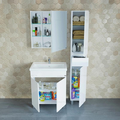 Шкаф пенал СанТа Марс 30 Белый