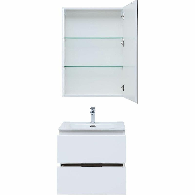 Комплект мебели для ванной Aquanet Алвита New 60 274216 подвесной Белый матовый, купить, цена, заказать, магазин, доставка, скидка, промокод, купить, цена, заказать, магазин, доставка, скидка, промокод