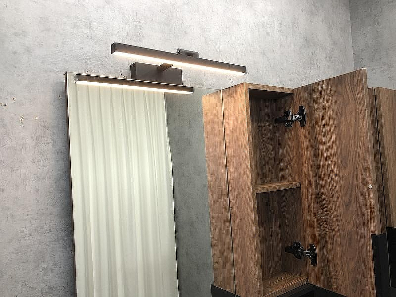 Зеркало со шкафом Comforty Штутгарт 75 00004151037 Дуб темно-коричневый Черное матовое, купить, цена, заказать, магазин, доставка, скидка, промокод, купить, цена, заказать, магазин, доставка, скидка, промокод