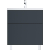 Тумба под раковину AM.PM Gem 75 M90FSX07522GM32 Графит матовый, купить, цена, заказать, магазин, доставка, скидка, промокод, купить, цена, заказать, магазин, доставка, скидка, промокод