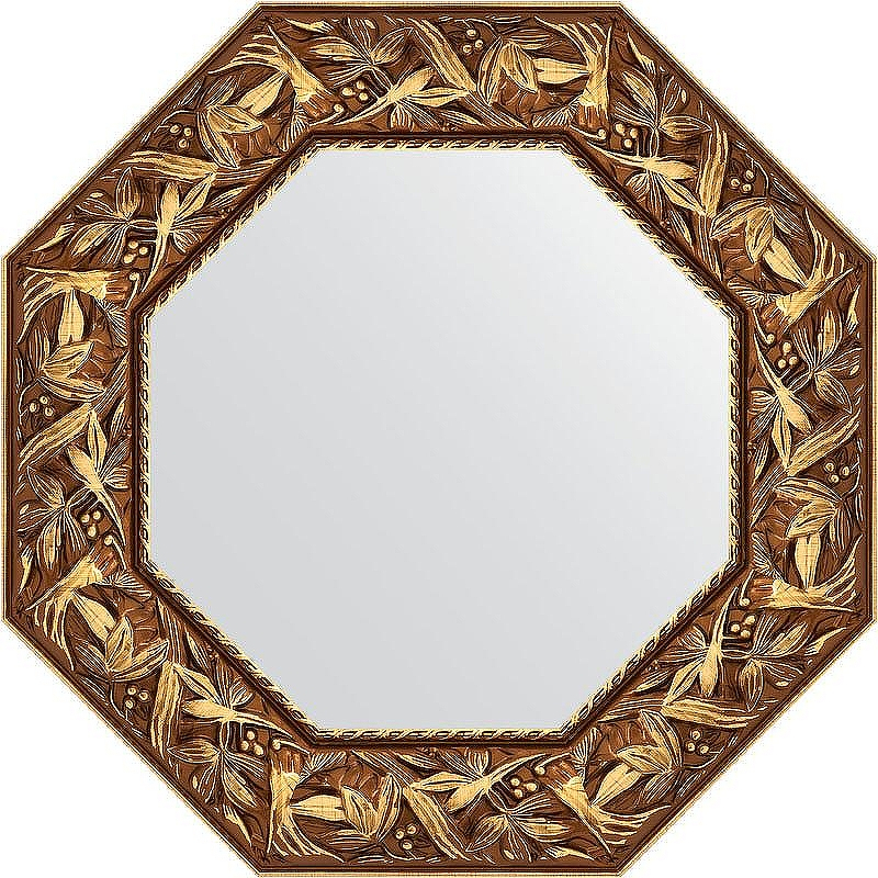 Зеркало Evoform Octagon 59х59 BY 3829 в багетной раме - Византия золото 99, купить, цена, заказать, магазин, доставка, скидка, промокод, купить, цена, заказать, магазин, доставка, скидка, промокод
